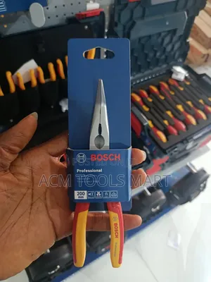 Bosch Professional Vde Long Nose Plier Bent 40° 200mm (1600a02ne4)