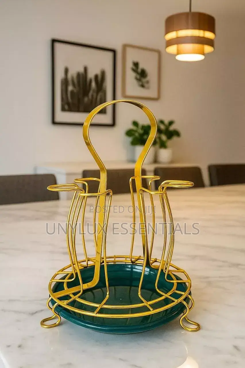 Gold Plated Glassware Rack