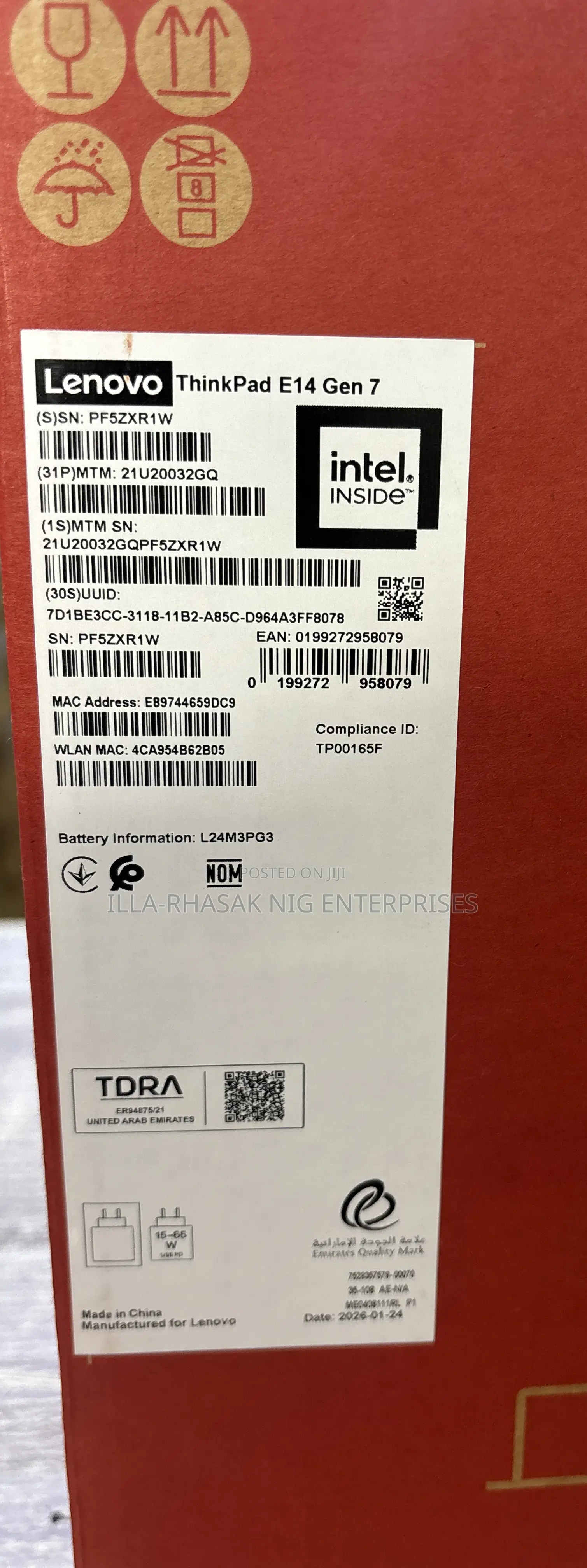 New Laptop Lenovo 32GB Intel Core Ultra 7 SSD 512GB