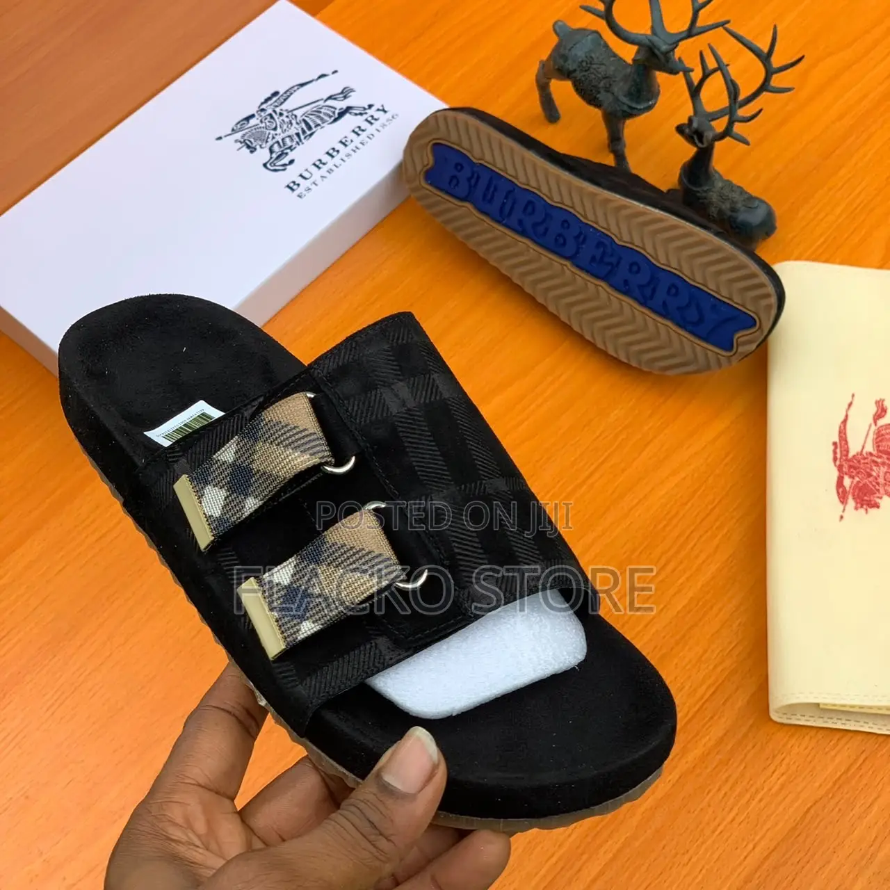 Original Burberry Strap Slippers