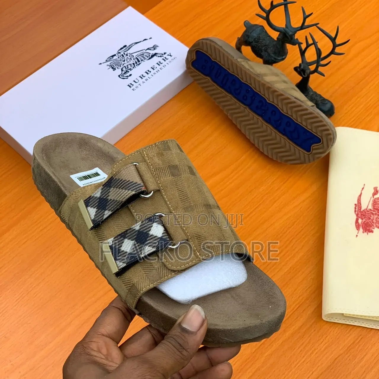 Original Burberry Strap Slippers