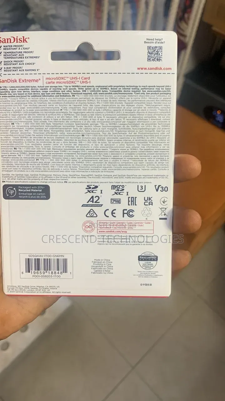 1tb Sandisk Extreme Micro Sd