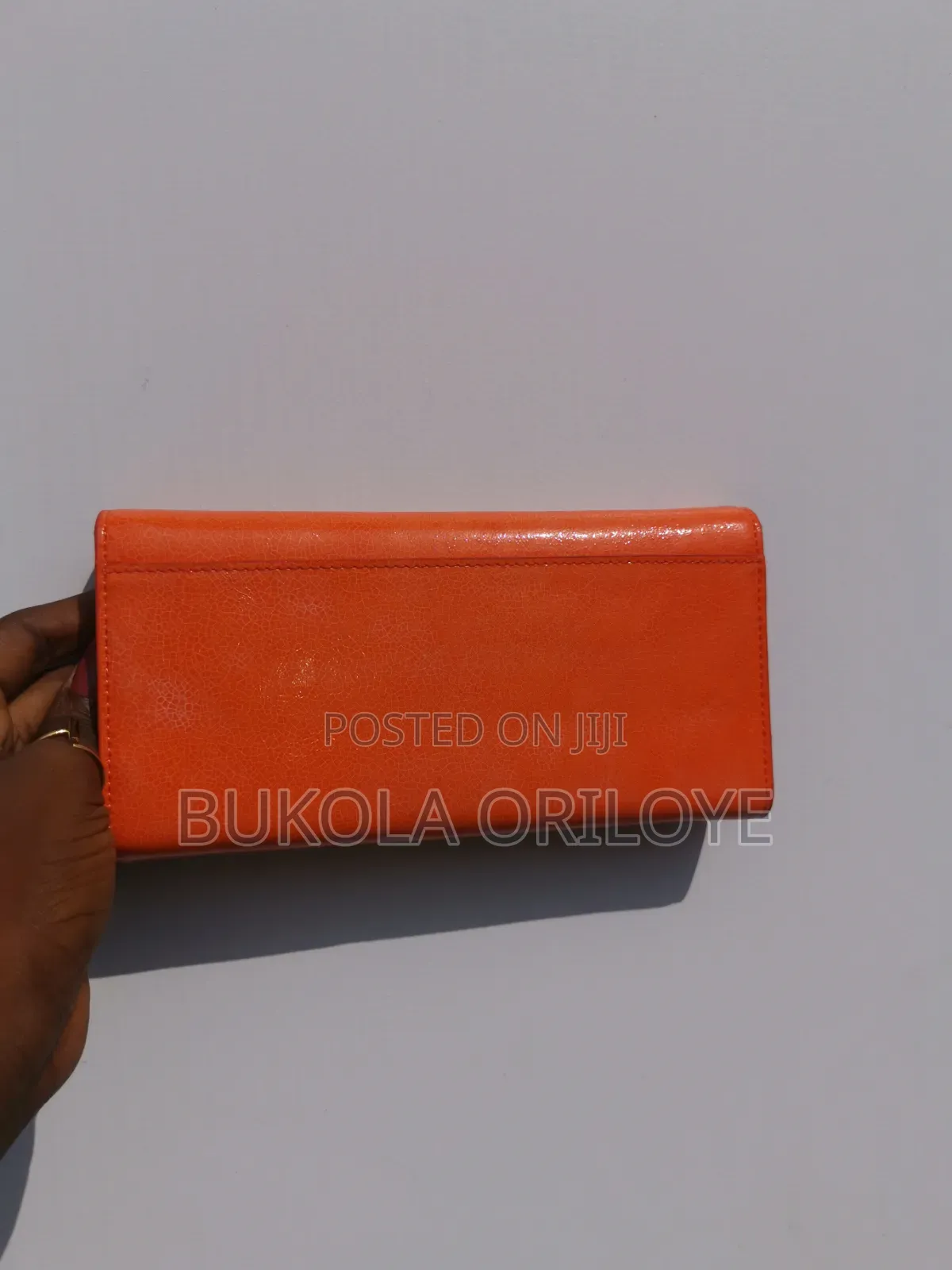 Orange Wallet Crocodile
