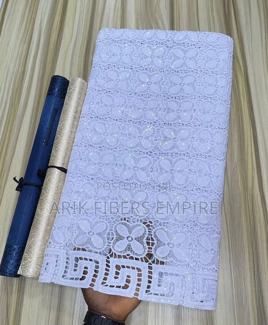 All White Cord Lace
