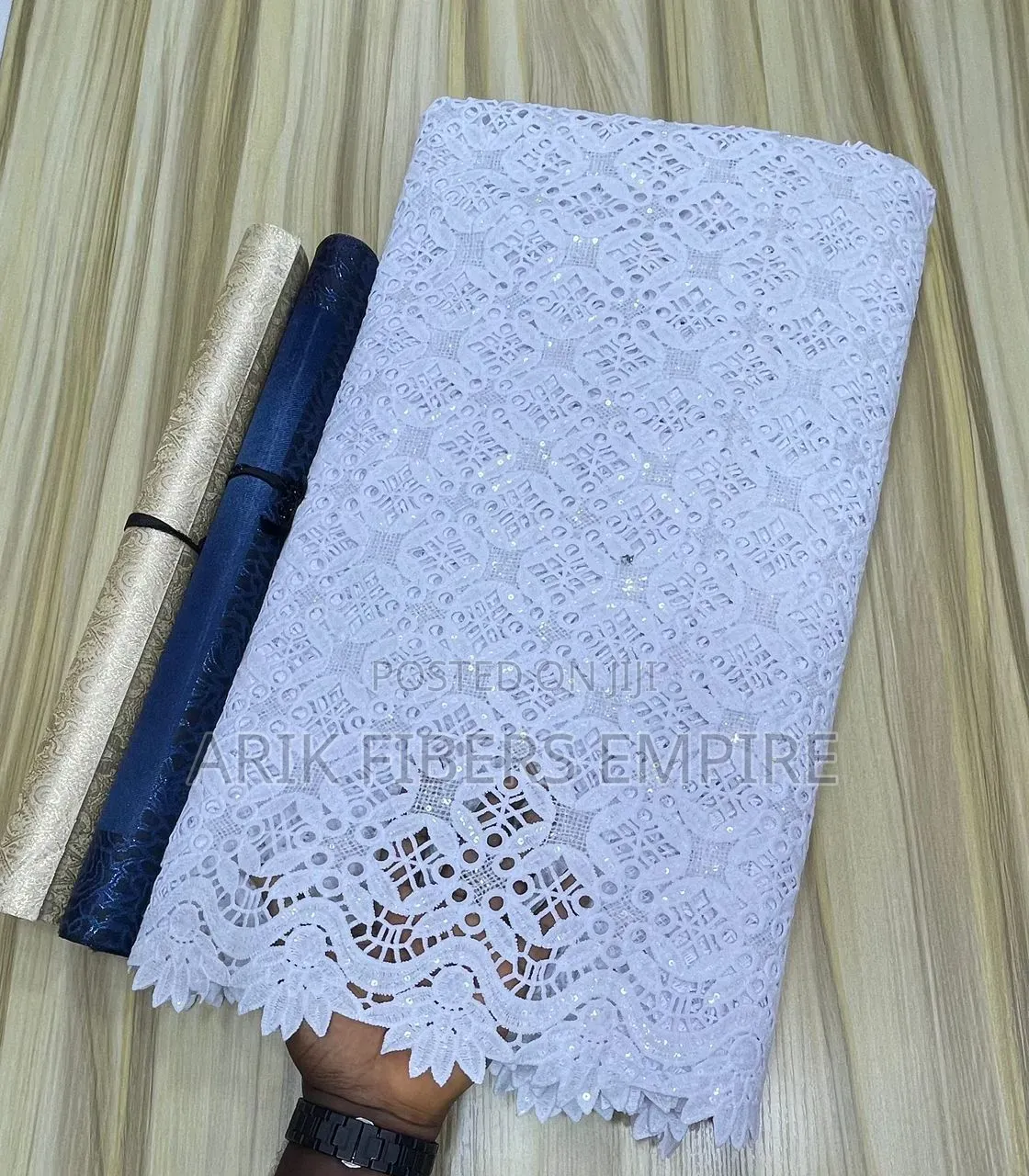 All White Cord Lace