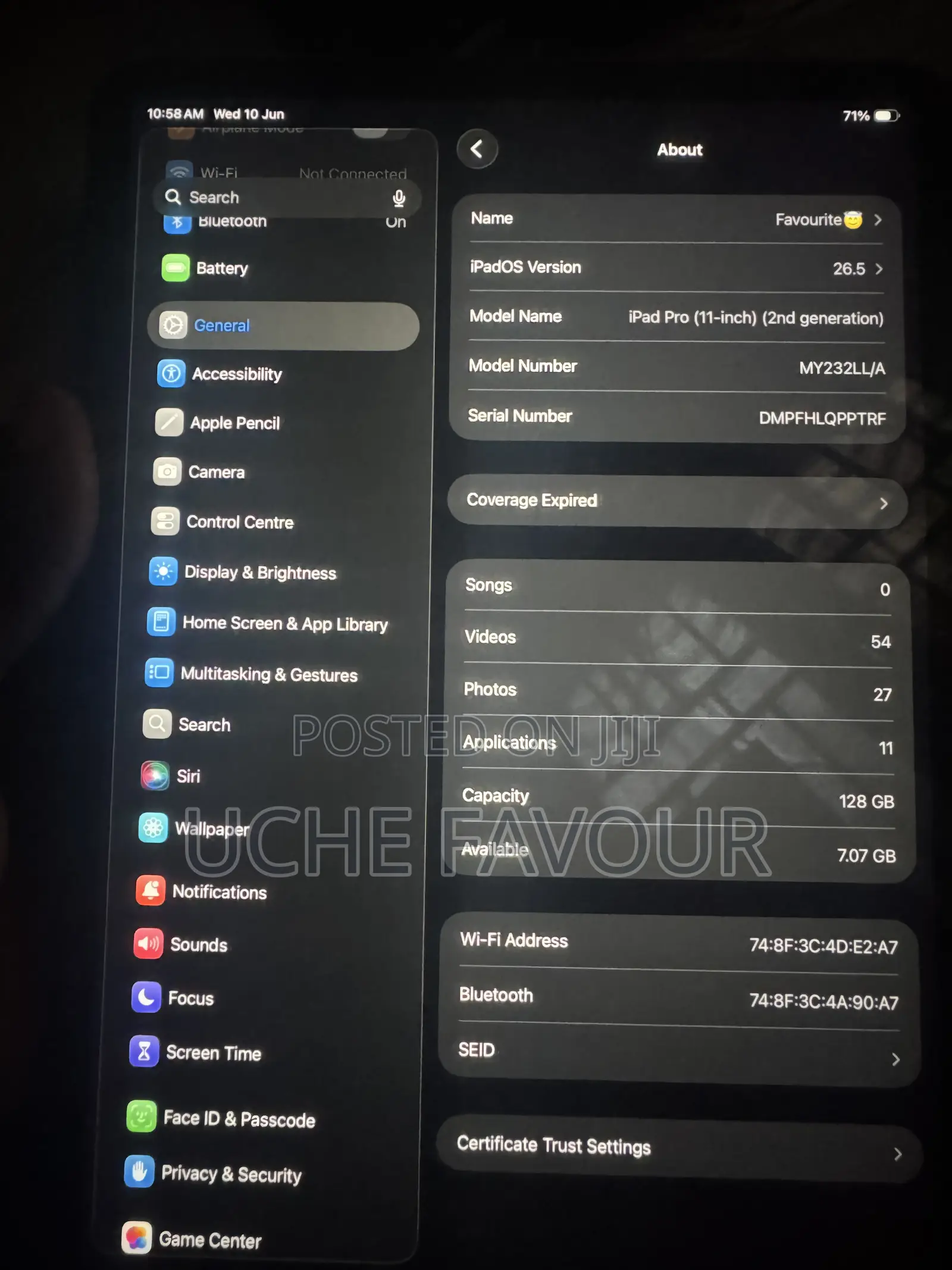 Apple iPad Pro 11 (2020) 128 GB Gray
