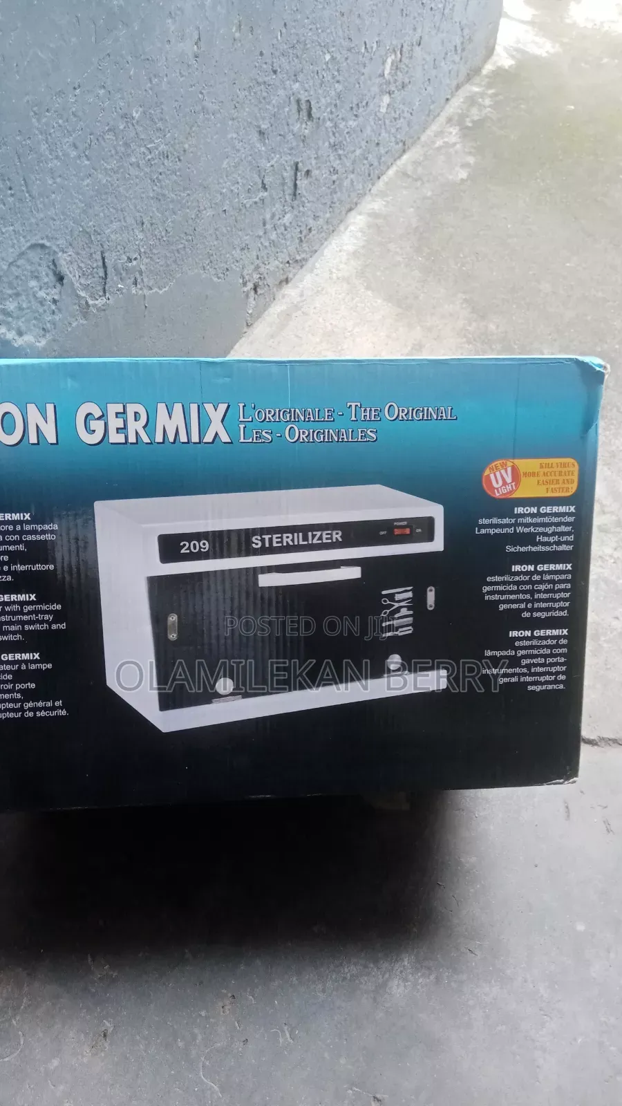 Brand New Iron Germix Sterilizer Machine