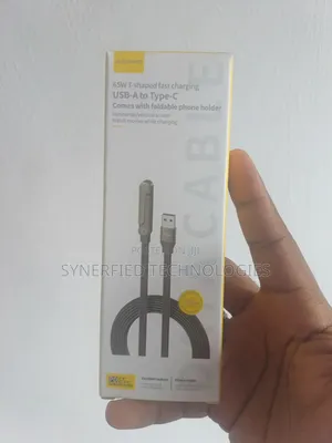 65w High Power Usb-C Charging Datacable With Phoneholder Type-C to A