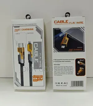 4-in-1 Super Fast Charging Cable ( 65w + 27w ) Dual Type-c Usb