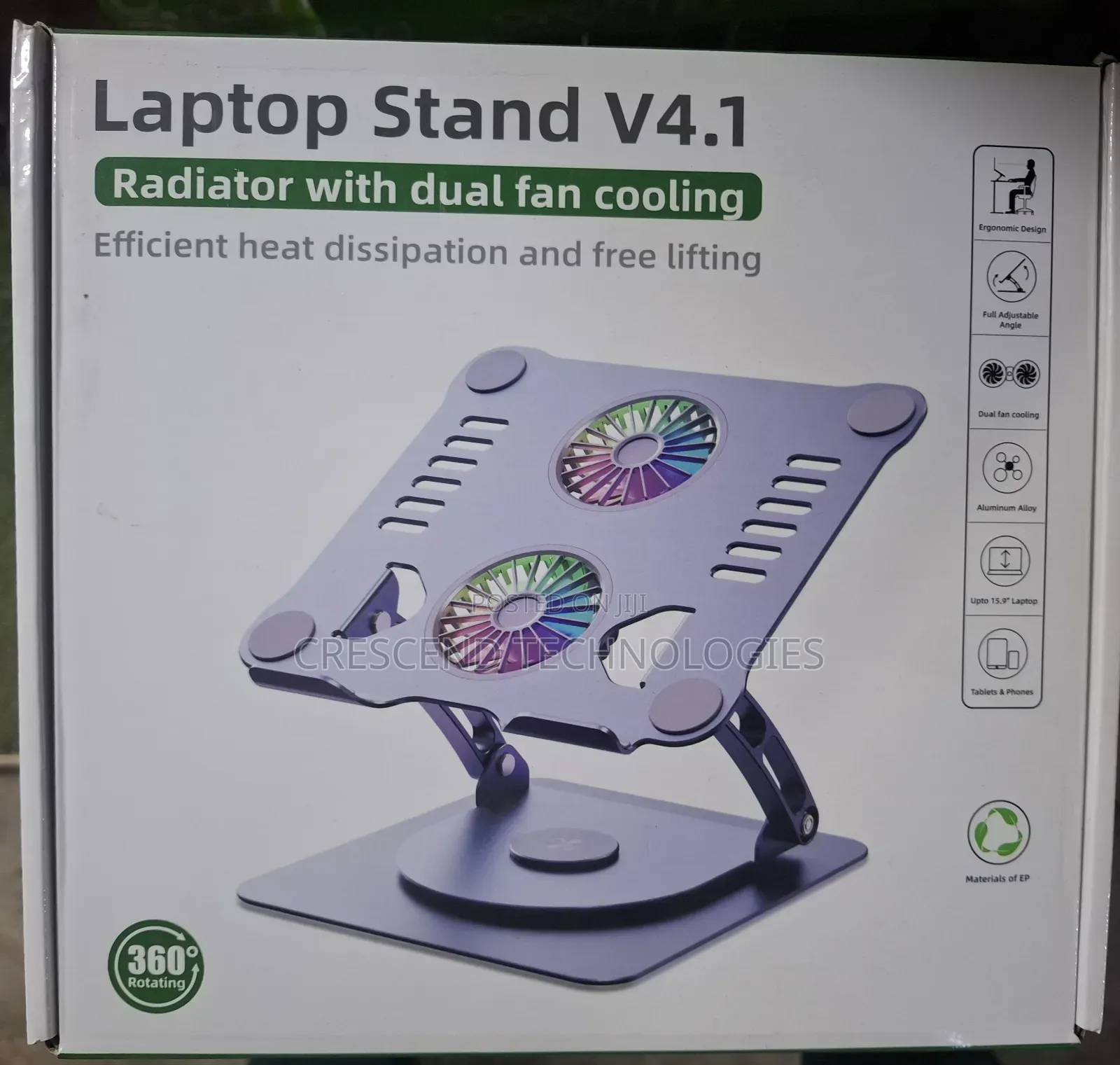 Laptop Stand With Dual Fan