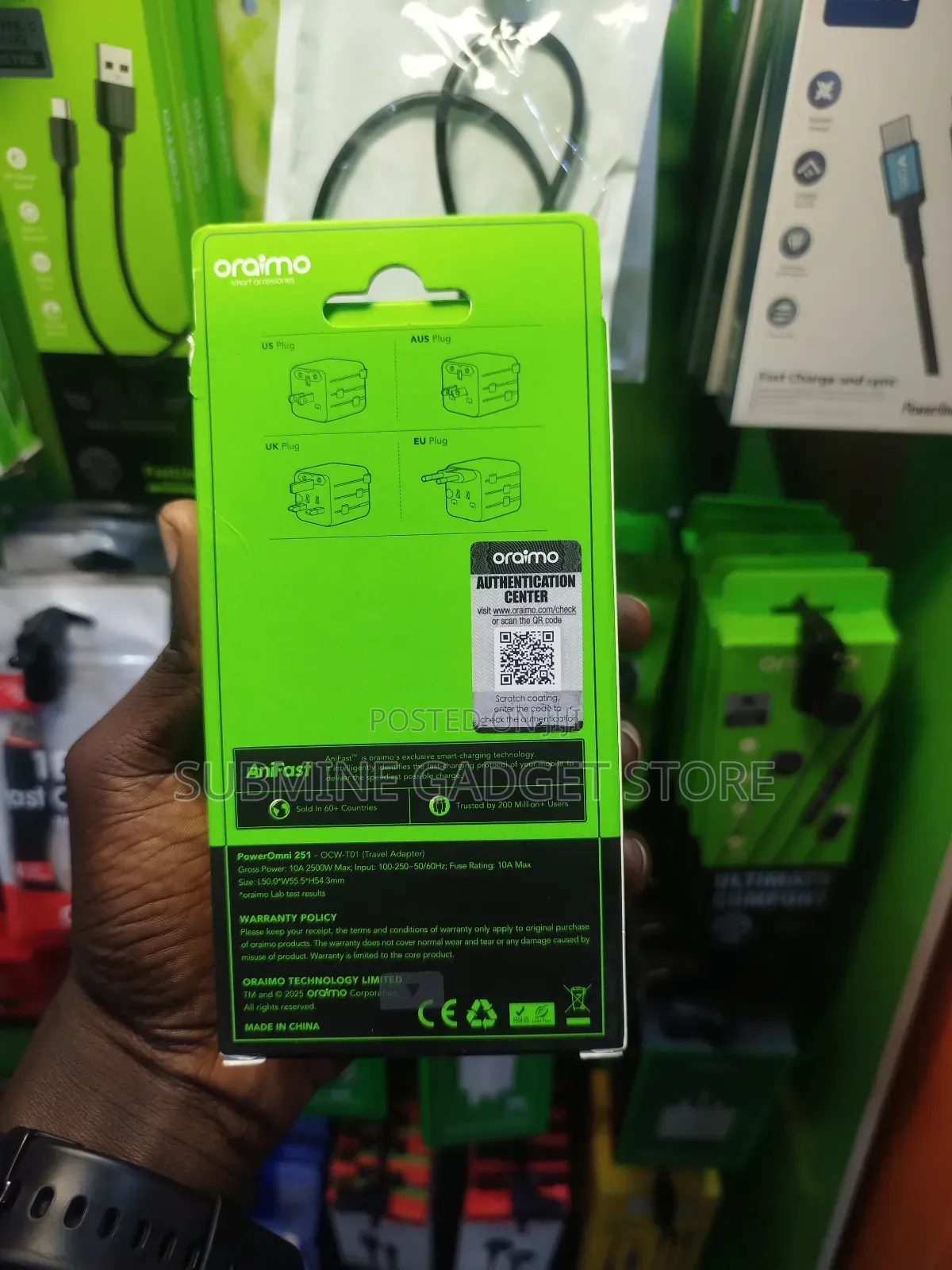 Oraimo Universal Travel Adapter