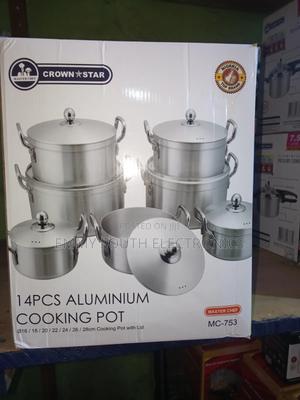 Crown Star 14 PCS Aluminum Cooking Pot