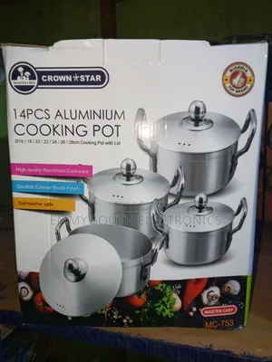 Crown Star 14 PCS Aluminum Cooking Pot