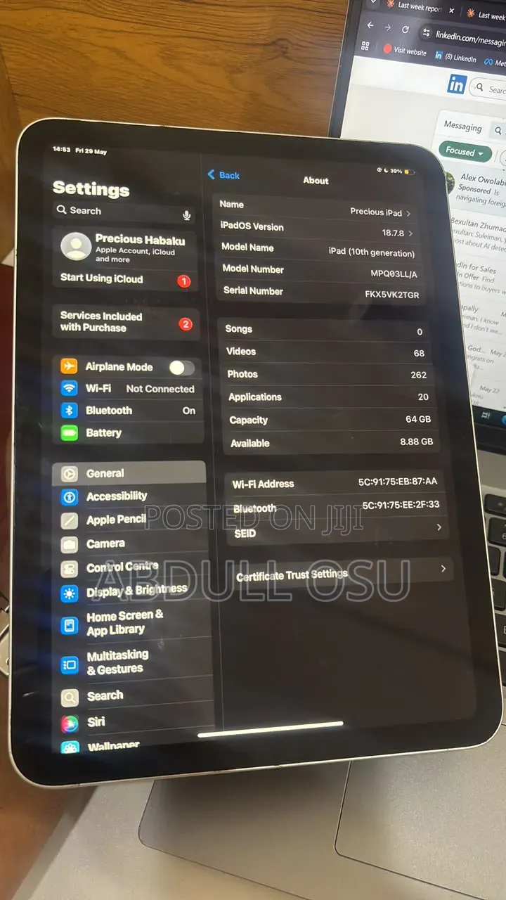 Apple iPad (2022) 64 GB Gray