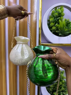 Luxury Marble Acrylic Mini Bucket Bag –Elegant Chain Shoulder Purse