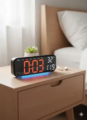 Luxury Table and Wall Mount Digital Alarm Clock
