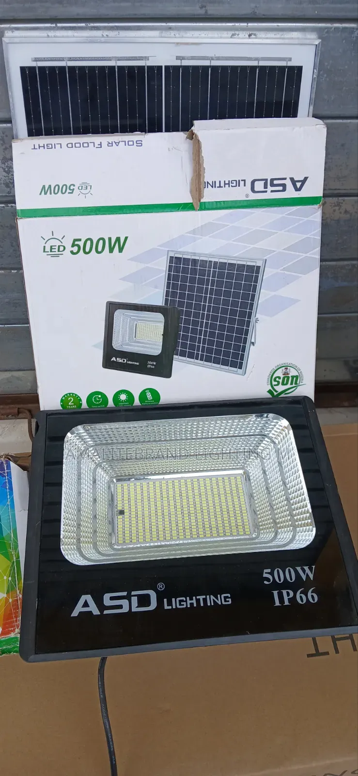 500w Solar Flood Light With Pannel