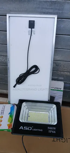 500w Solar Flood Light With Pannel