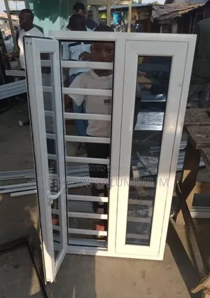 Premium White Aluminium Casement Windows With Burglary P Mosquito Net