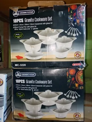 Crown Star 18 PCS Graniteware Cooking Set