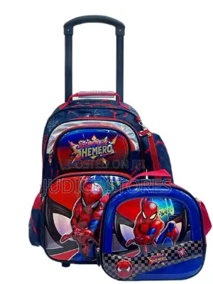 Trolling School Bag With Lunch Bag