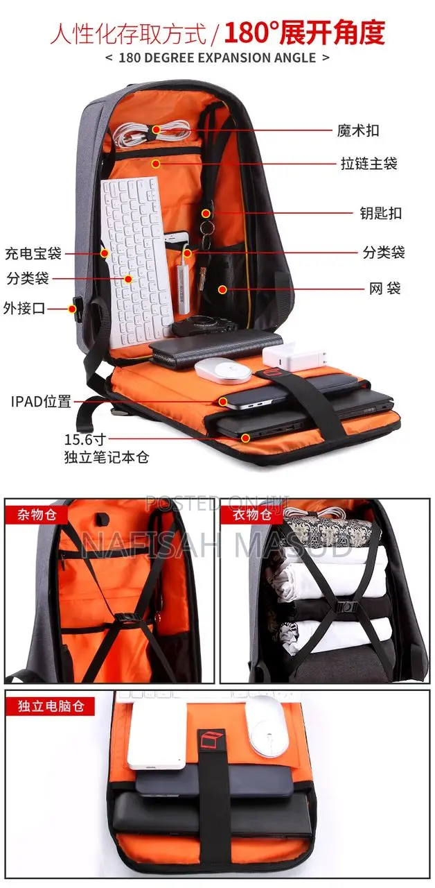 Smart Anti-Theft Laptop Backpack