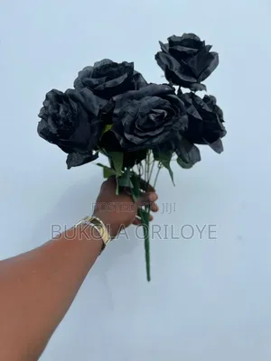Artificial Black Rose