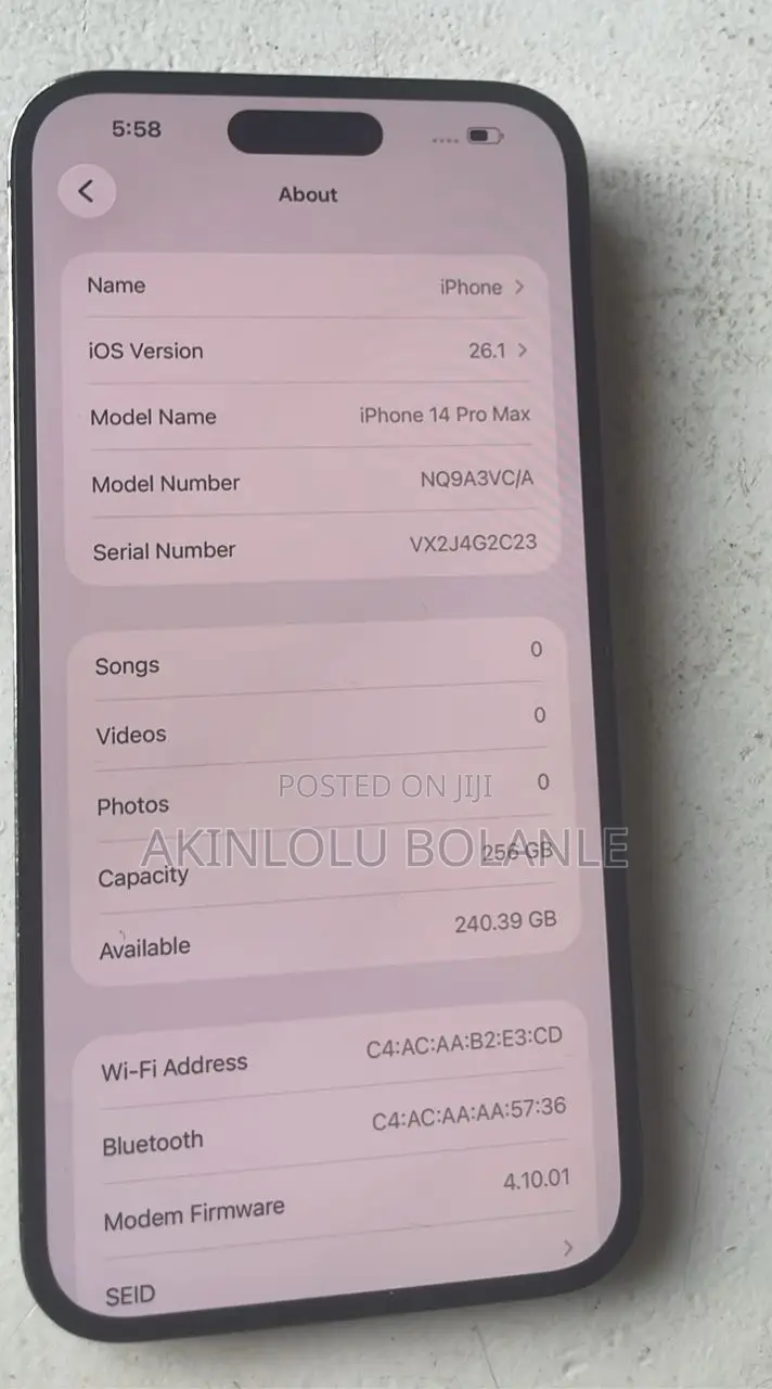Apple iPhone 14 Pro Max 256 GB Gray