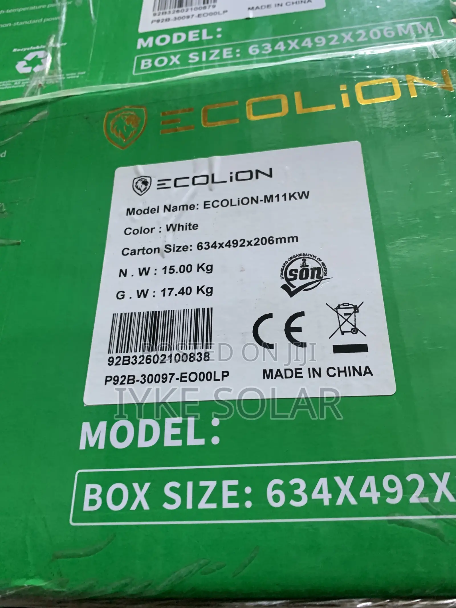 Ecolion 11kva 48v Hybrid Inverter (White)