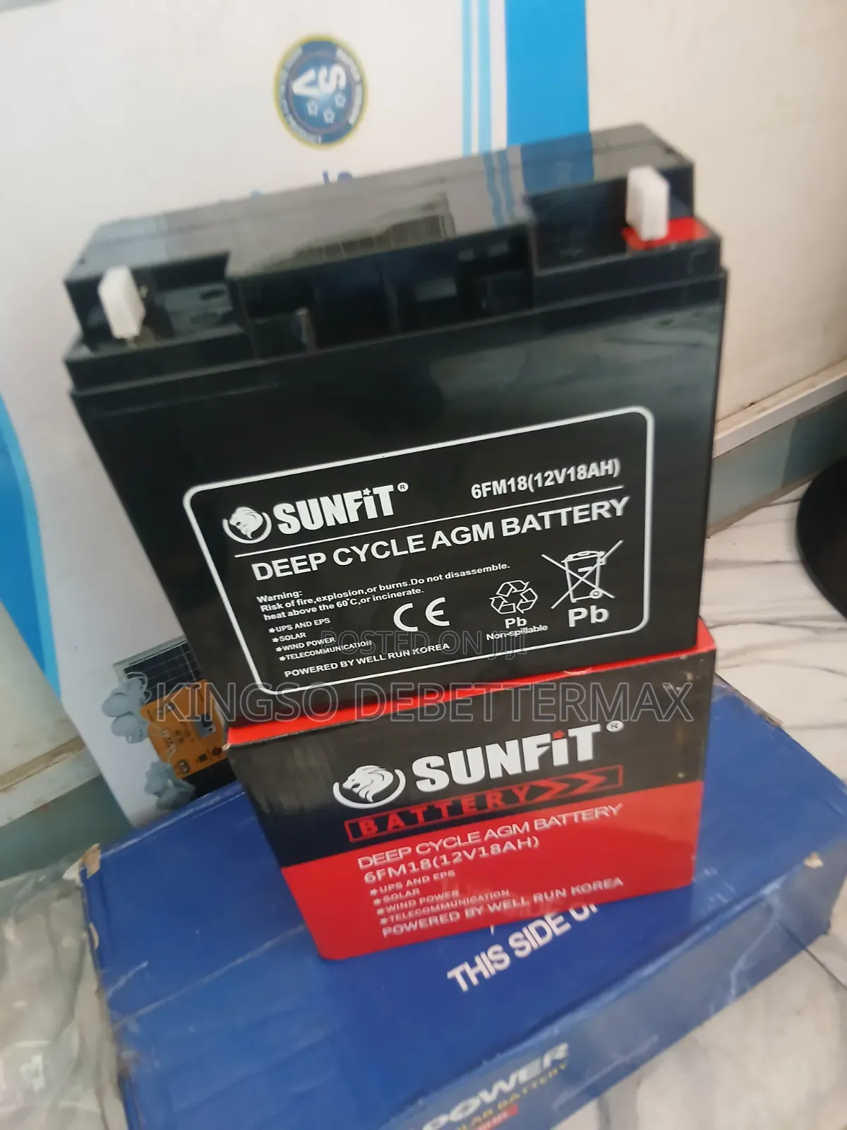 Sunfit Battery 12v18ah