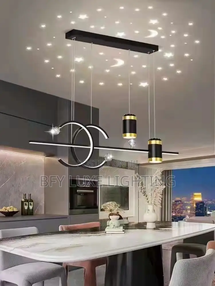 Luxury Modern Led Ring Chandelier | Dining Table Pendant Light