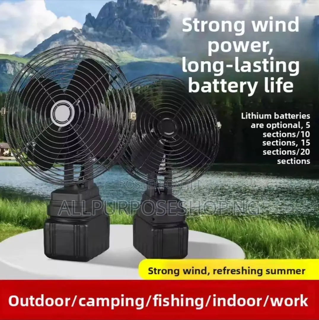 Lithium Fan With 2 Battery