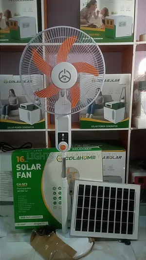 16 Inches Solar Fans Rechargeable Fam
