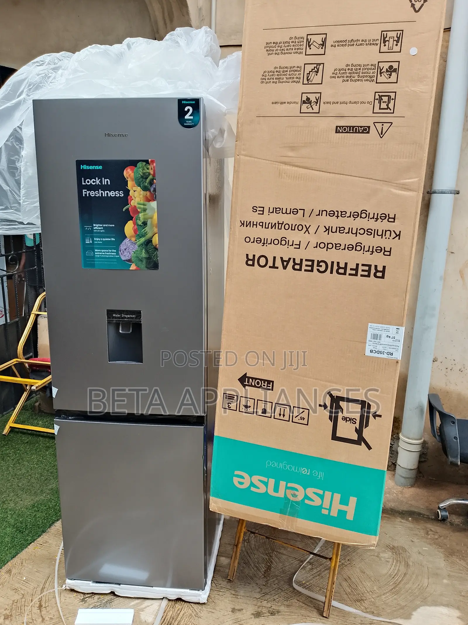Hisense Rd-35dcb Silver Refrigerator – 264 Litres Capacity