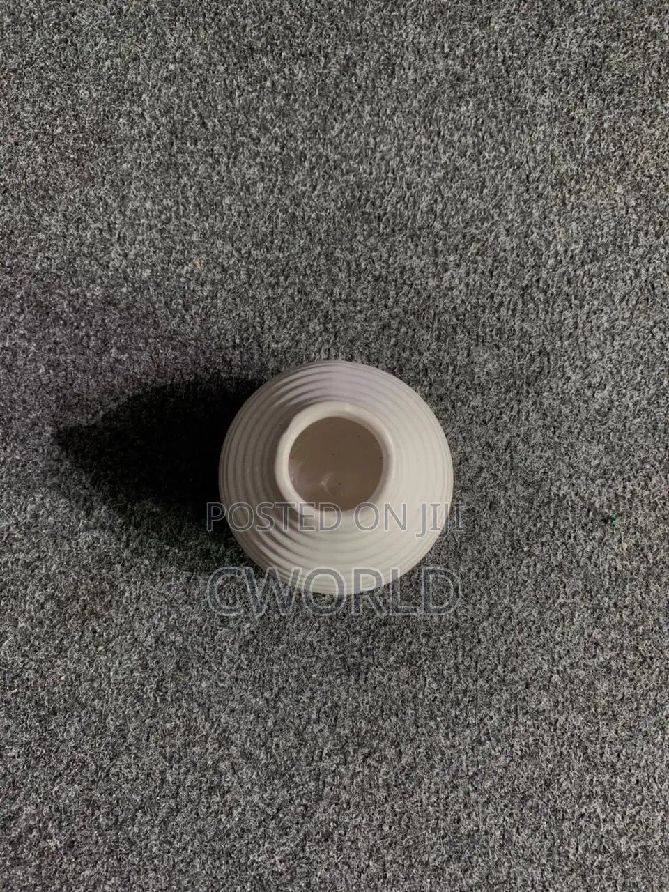 Mini Ribbed Ceramic Flower Pot