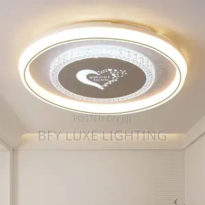 Executive Led Crystal Ceiling Chandelier – 3-Color Illumination