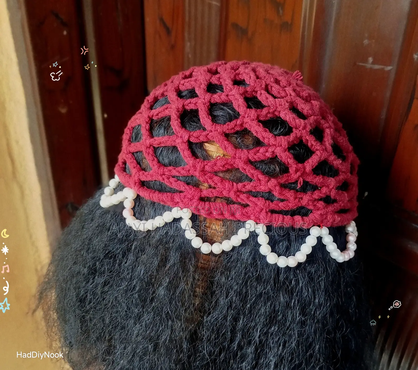 Beaded Crochet Hat