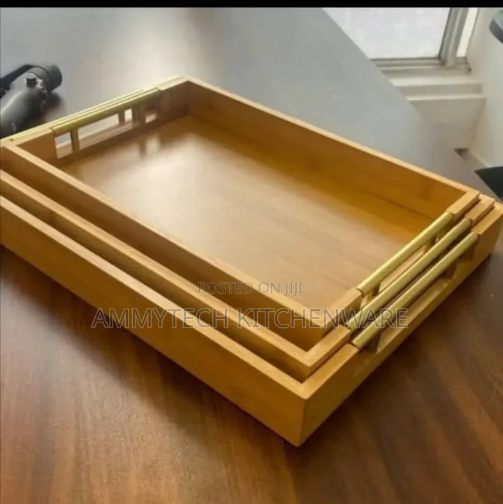 Durable and Unique 3pcs Wooden Tray