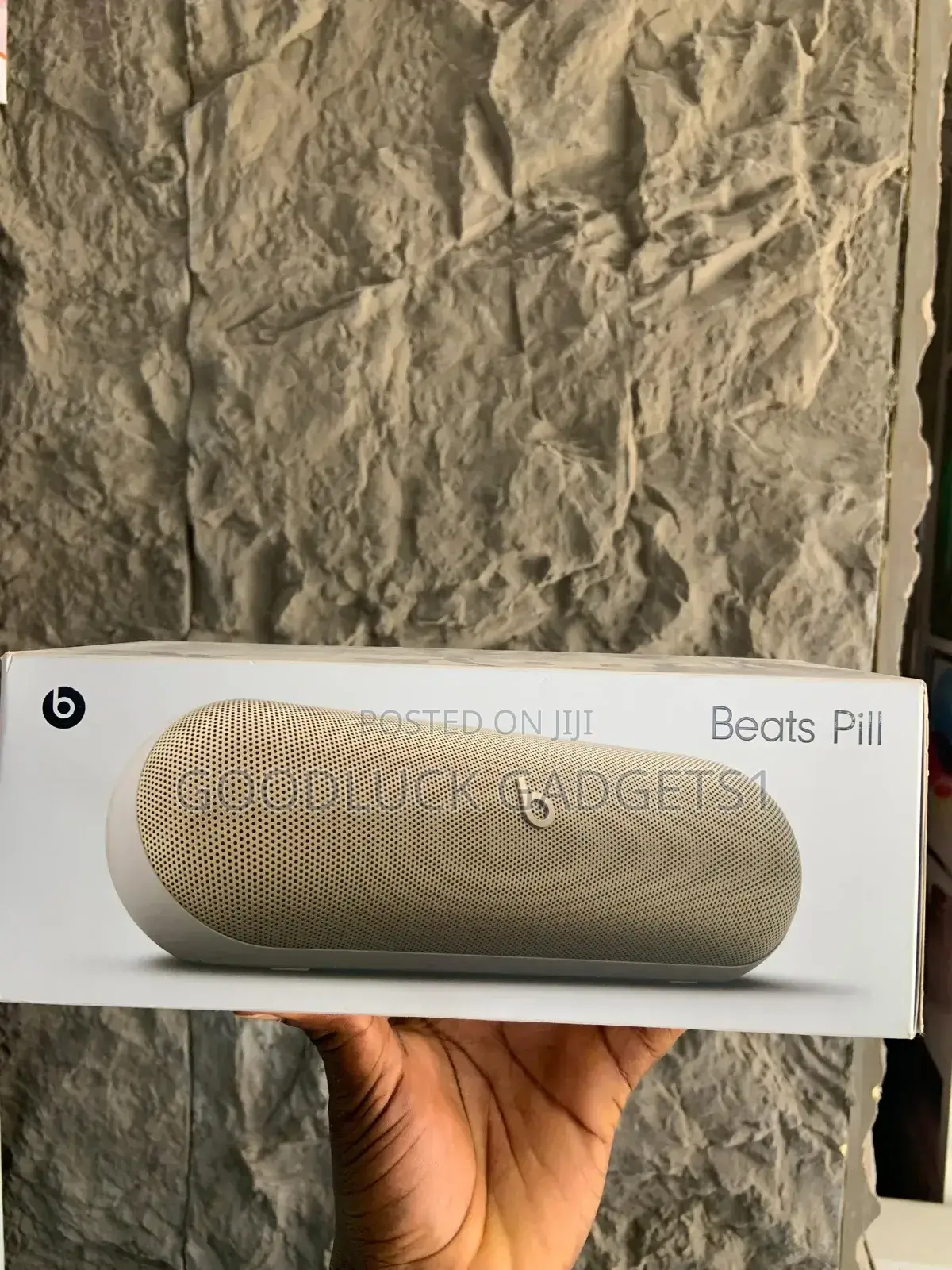 Beatspill Gold Wireless Bluetooth Speaker With Type-C Charging Cable.
