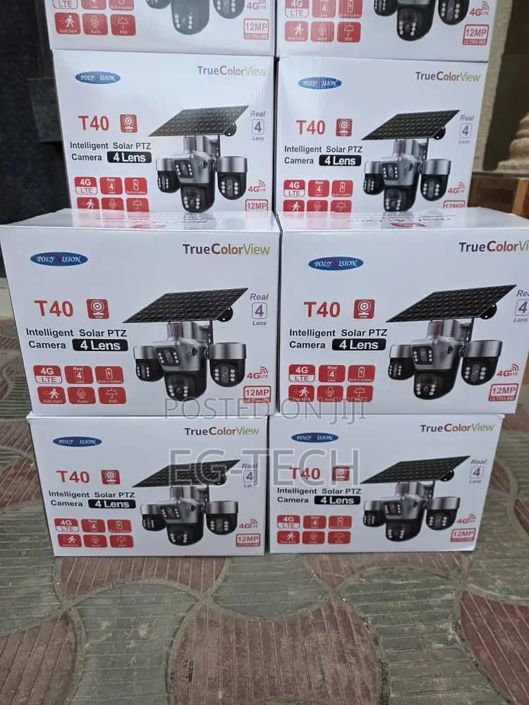 4 Lens Solar CCTV Camera (Payment on Delivery )
