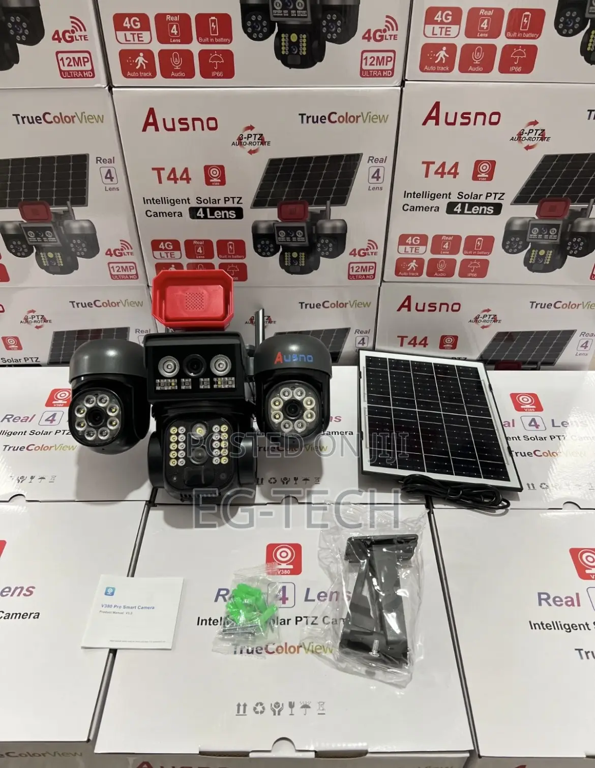 4 Lens Solar CCTV Camera (Payment on Delivery )