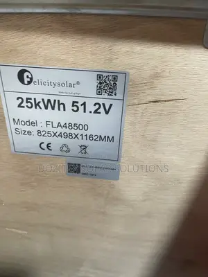 Brand New Felicity 25kw/51.2v Lithium Ion Battery With Warranty