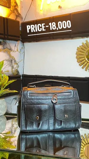  Edgy Onyx Multi-Pocket Satchel