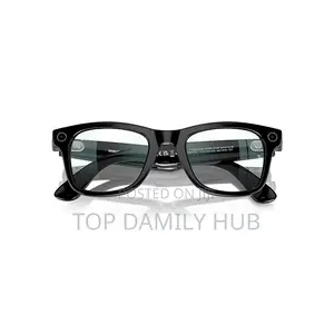 Ray Ban Meta Gen 1 Clear Lens Shiny Black Frame