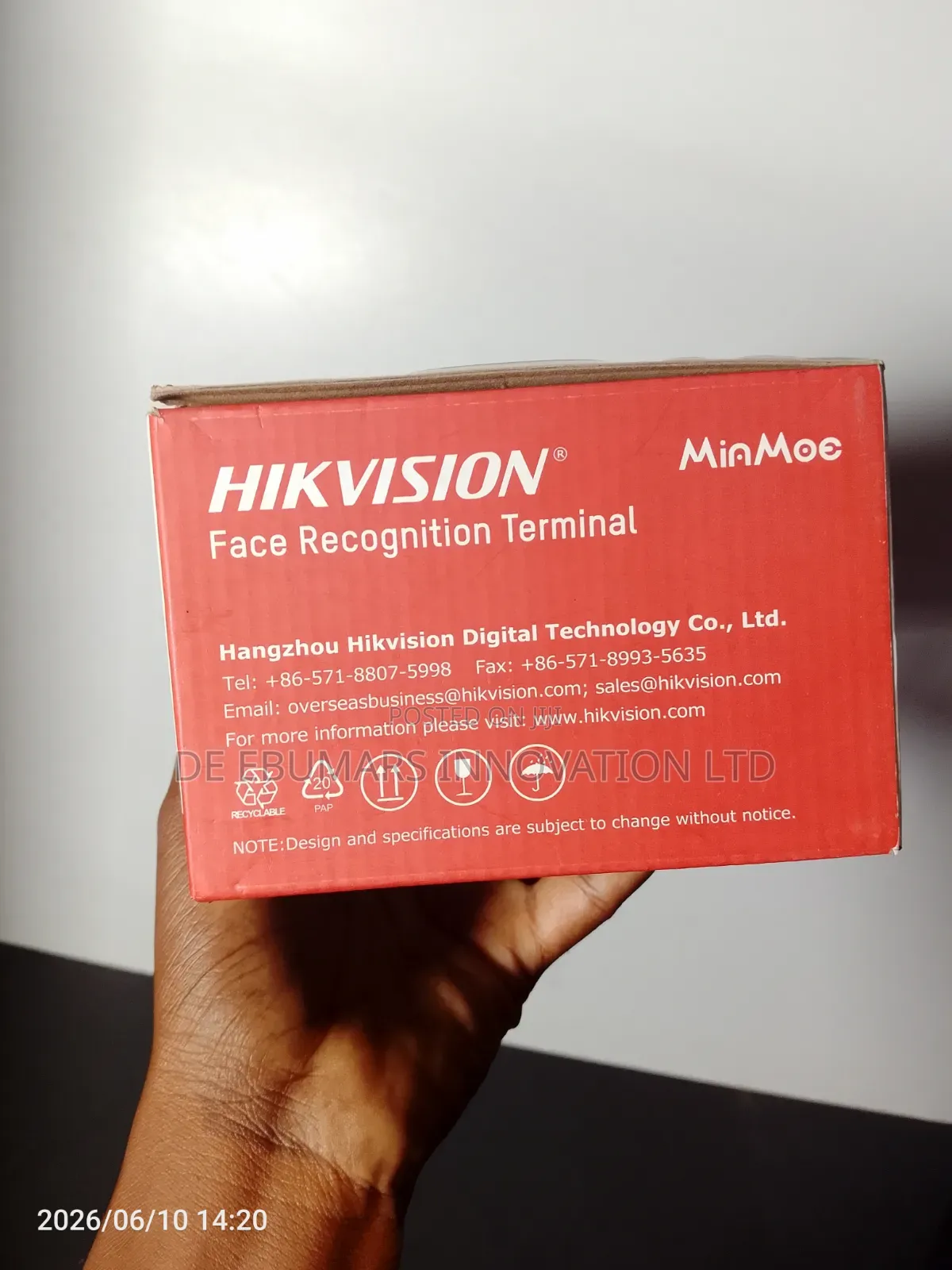 Face Recognition Terminal Hikvison