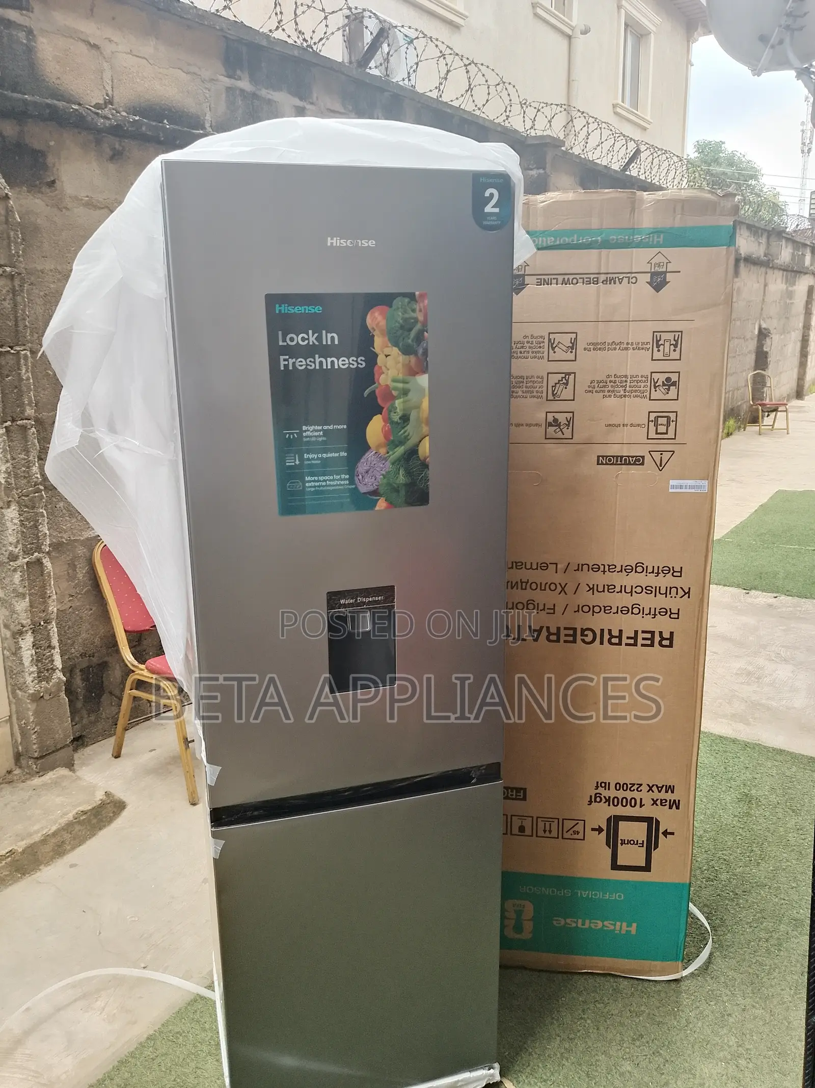 Hisense Double Door Fridge With Bottom Freezer – 264 Litres