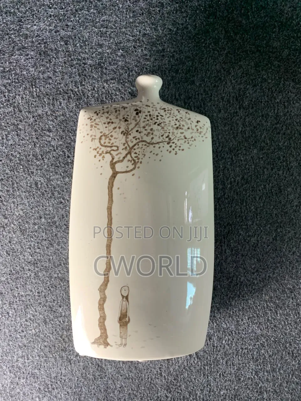 Square Ceramic Vase – Tree Girl