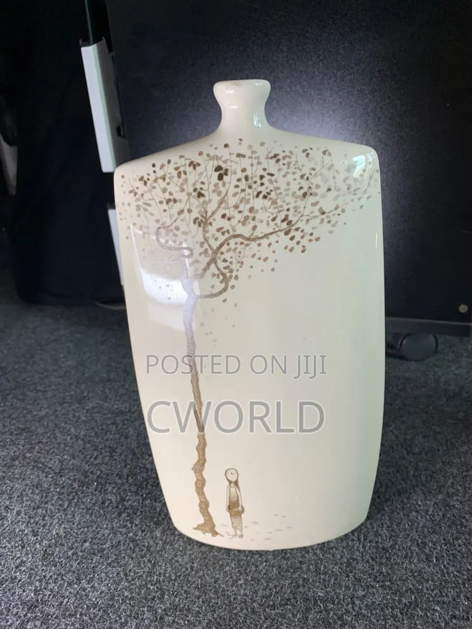 Square Ceramic Vase – Tree Girl