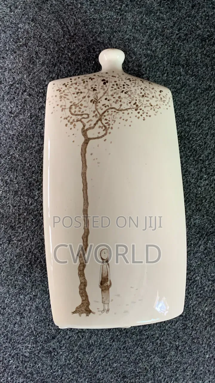 Square Ceramic Vase – Tree Girl