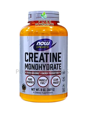 Now Creatine Monohydrate 5g Powder 227g_ Lean Muscle Growth and Energy